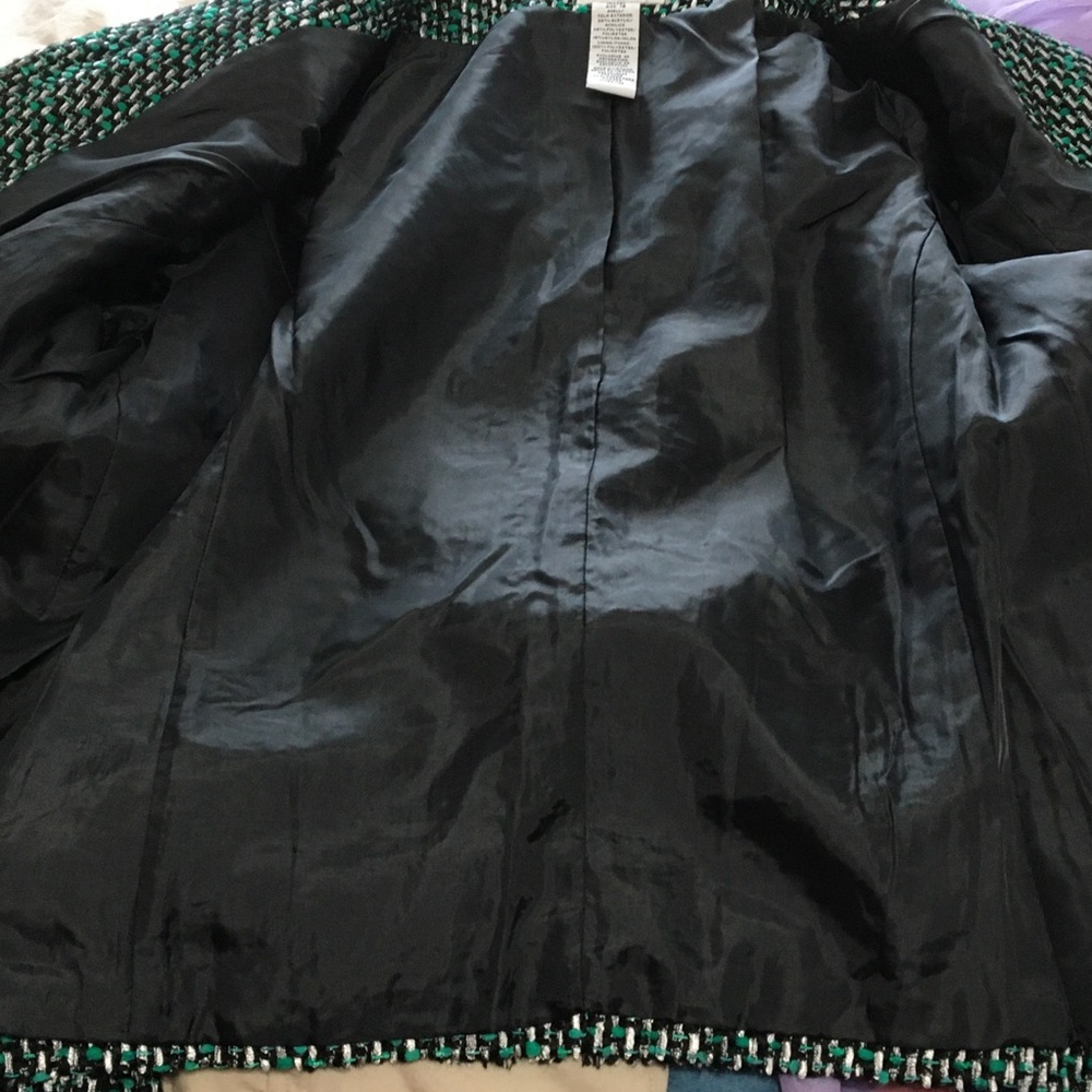 Vintage Open Blazer by VARIATIONS textured fringe - Picture 11 of 14